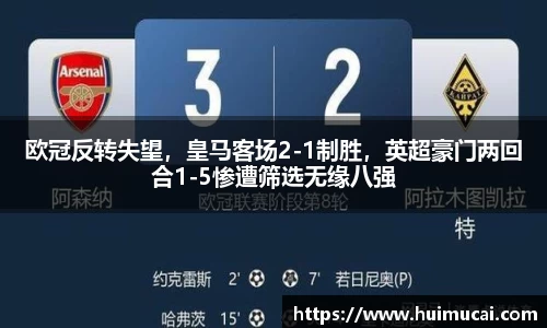 欧冠反转失望，皇马客场2-1制胜，英超豪门两回合1-5惨遭筛选无缘八强